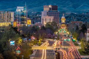 Boise at night