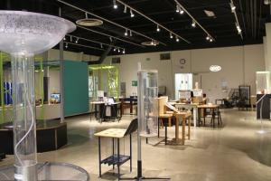 A museum exhibit at the Discover Center